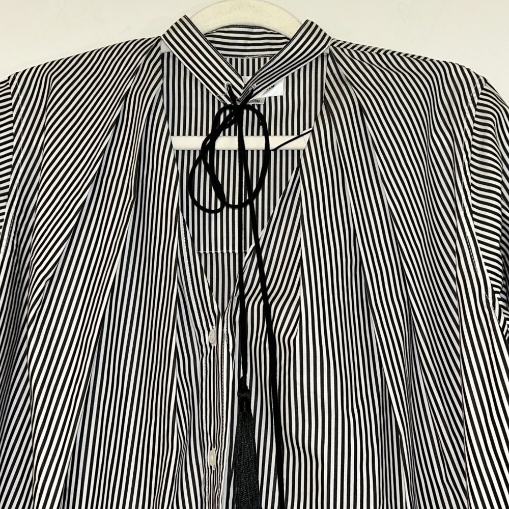 Victoria Beckham Designer Pleated Poplin Button Down size 4 NWT - Picture 7 of 13